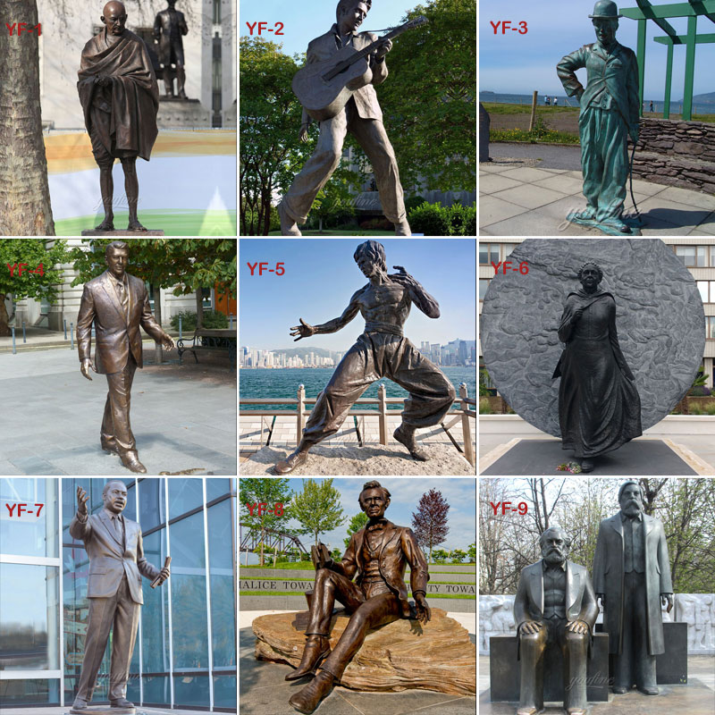 bronze casting famous figure statues designs