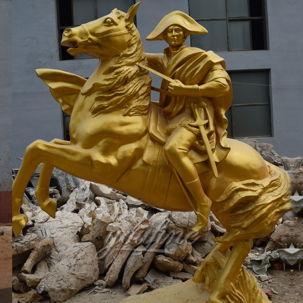Napoleon riding horse statues
