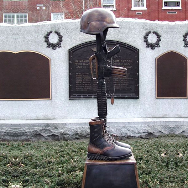 Bronze casting military fallen soldier memorial statues