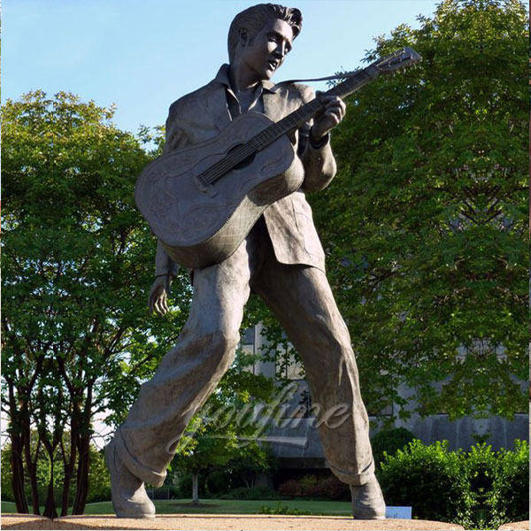 Custom made lawn statues life size rock star for sale