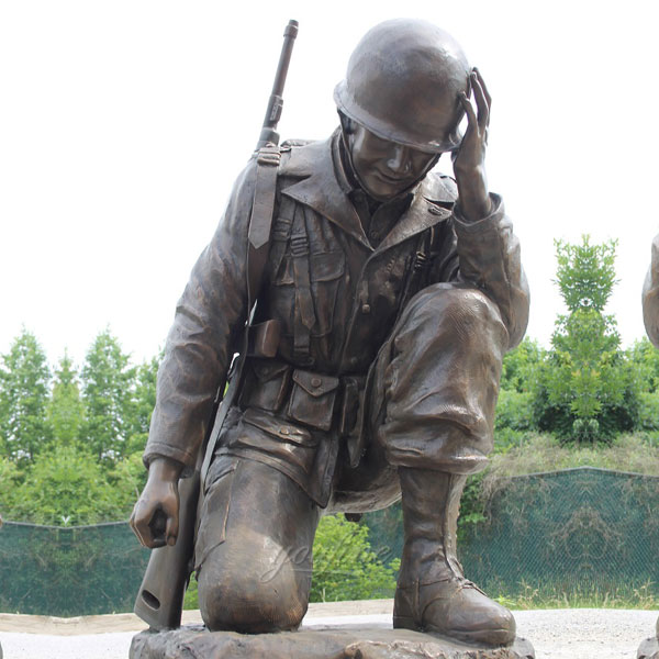 Metal bronze casting soldier military monuments sculptures for sale