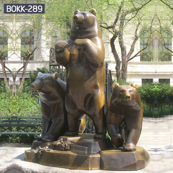 Buy Life Size Bronze bear statue for garden  BOKK-289