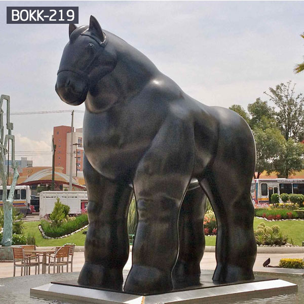 Buy Life Size Famous Casting Bronze Fernando Botero Fat horse Sculpture for Sale BOKK-219