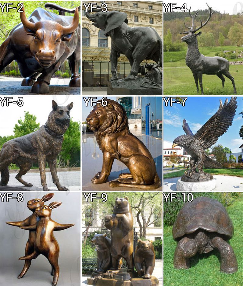 bronze animal