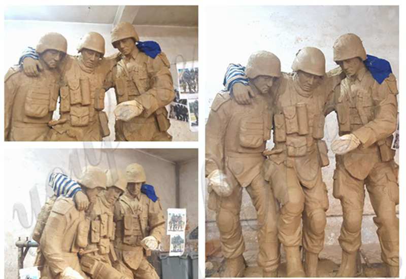bronze military statue with wholesale price