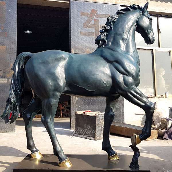 Life Size Fine Cast Bronze Horse Sculpture for Garden Decor BOKK-76