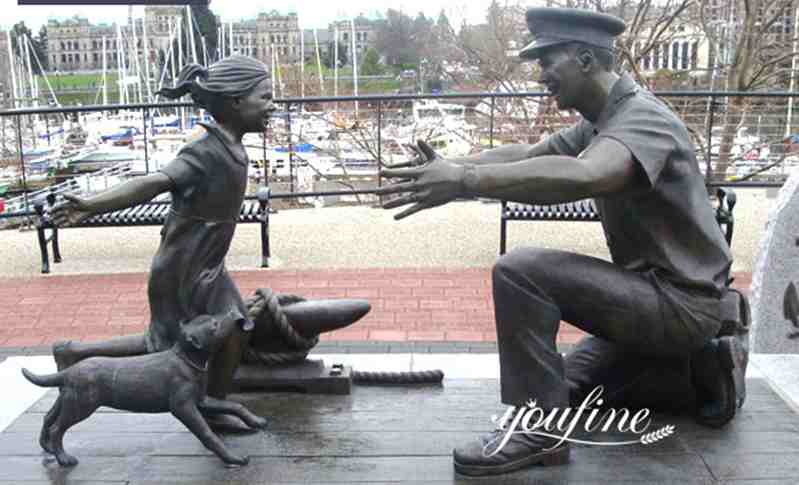 High Similarity Customized Group Bronze Military Monument Sculptures