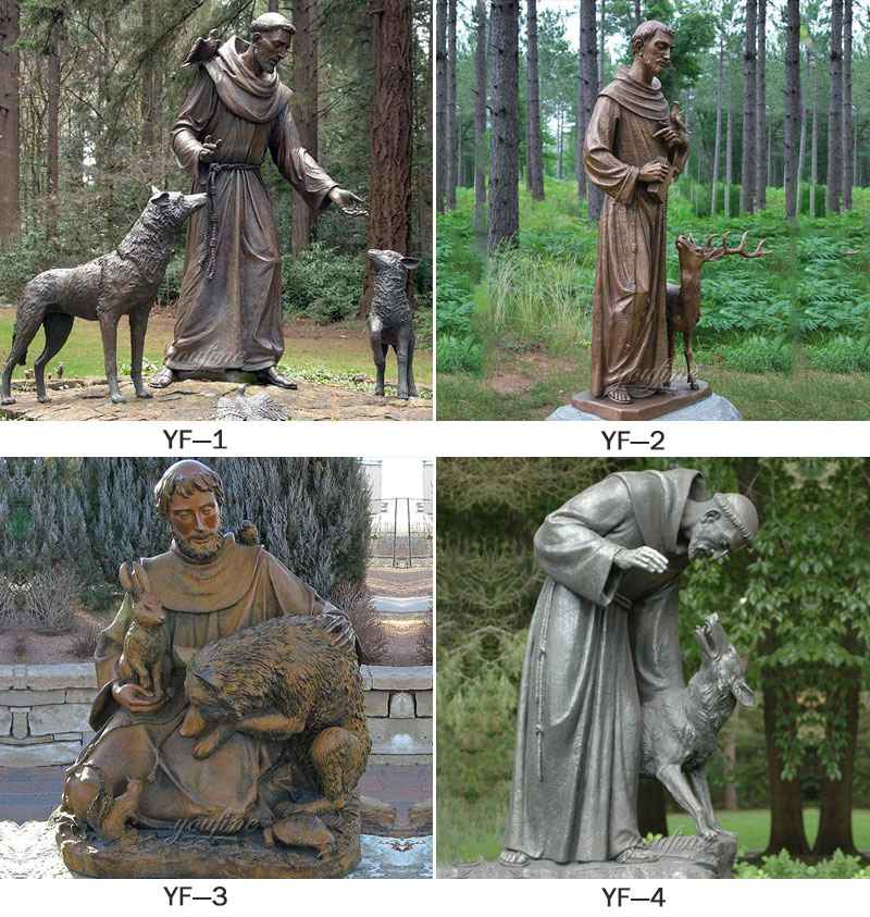 St Francis statue with dog
