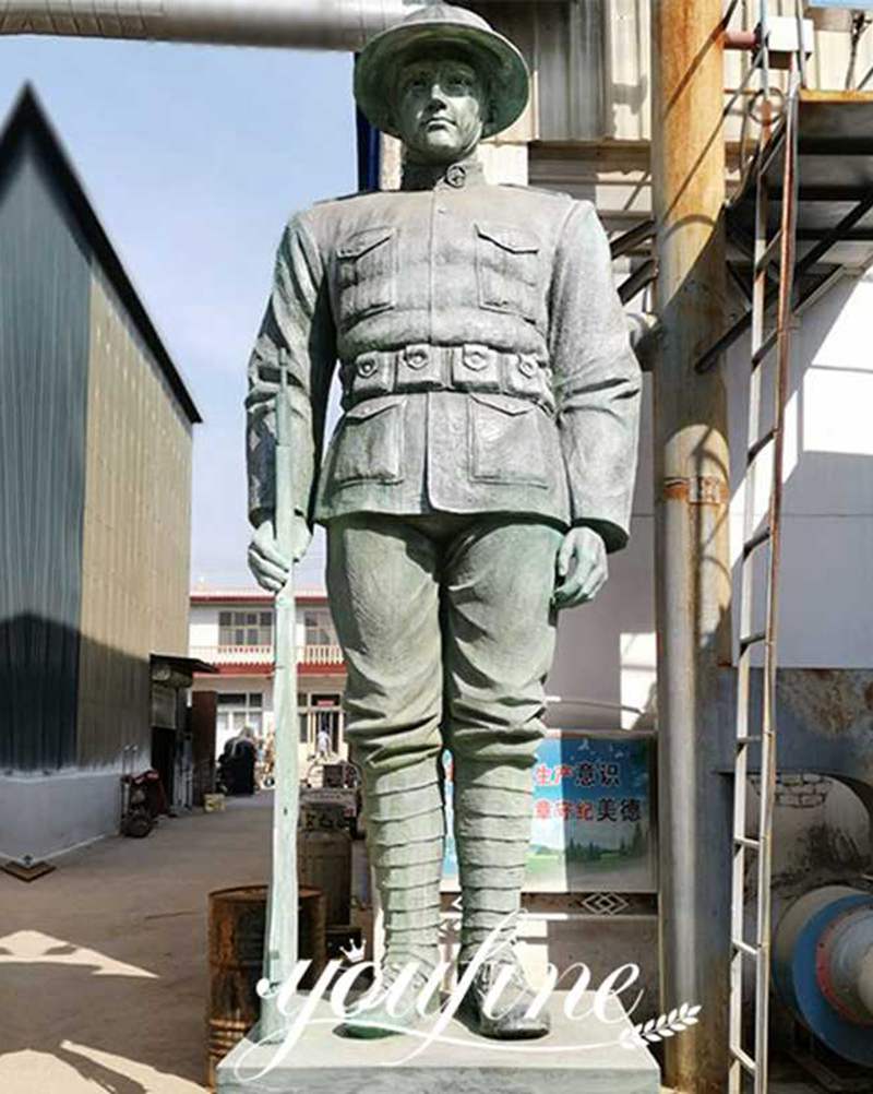 Bronze Soldier Statue Details