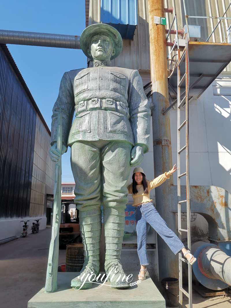 Bronze Soldier Statue Details