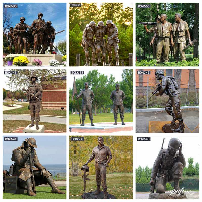 Army Soldier Statue Details: