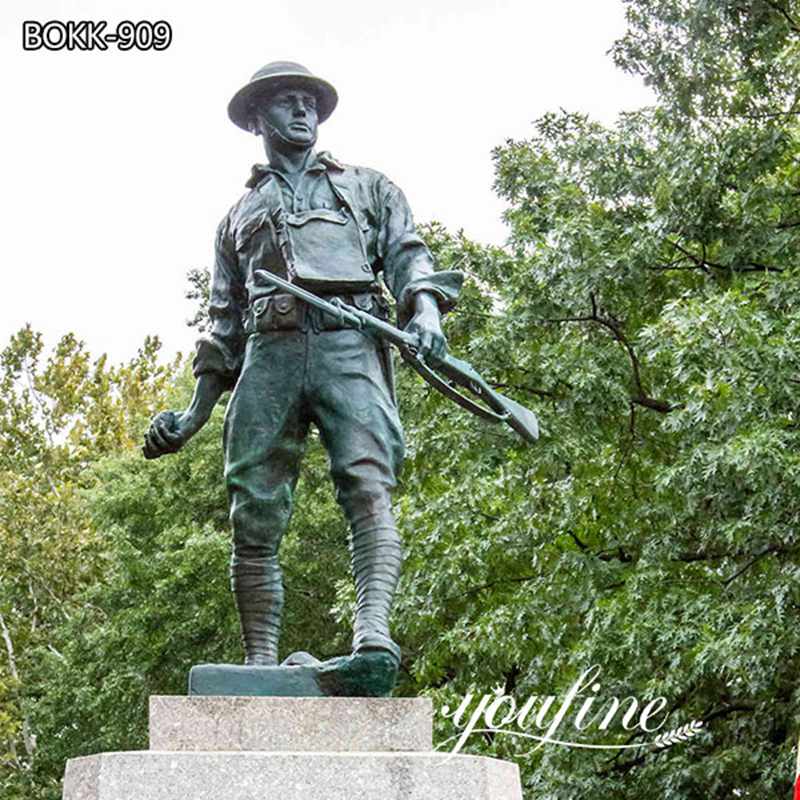 life-size Bronze Army Soldier Statue Highbridge Doughboy for Sale BOKK-909