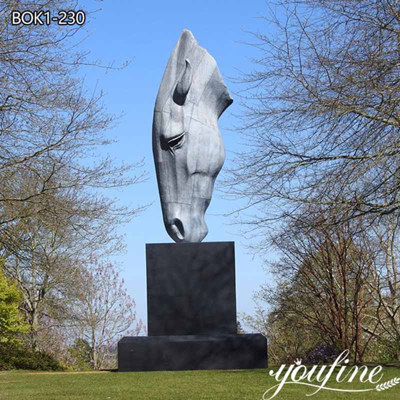 outdoor horse head statue-YouFine Sculpture