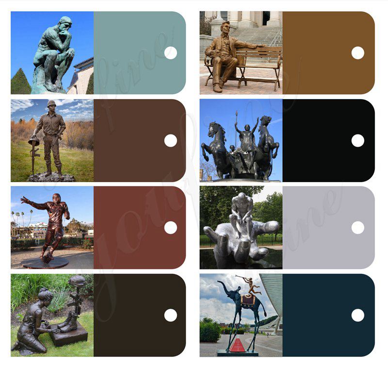 different colors for bronze statues-YouFine Sculpture