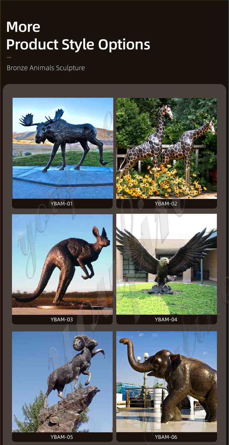 bronze animal sculptures-YouFine Sculpture 