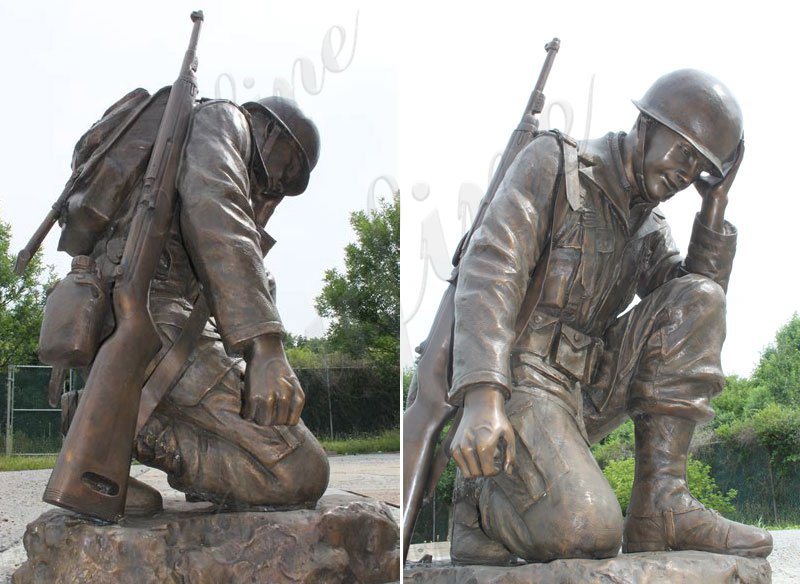 details of the life size soldier statue-YouFine Sculpture
