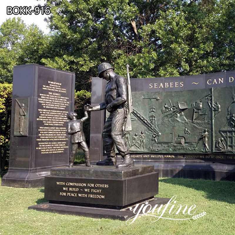 Bronze Casting Military Memorial Statues for Monument