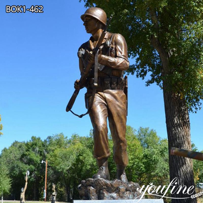 Life Size Bronze Soldier Statue for Memorial for Sale