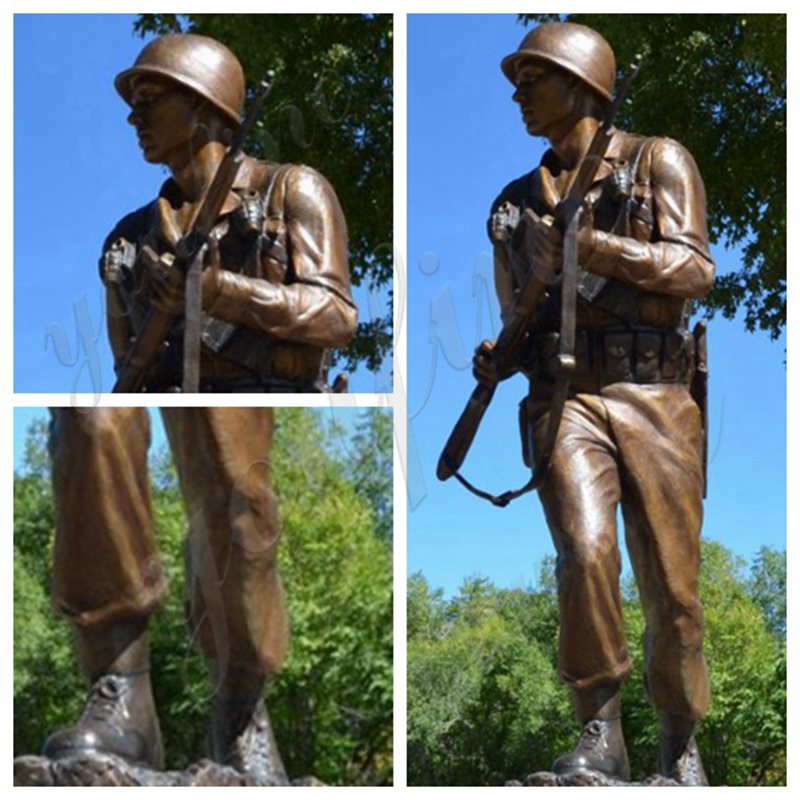 details show for the life size soldier statue-YouFine Sculpture