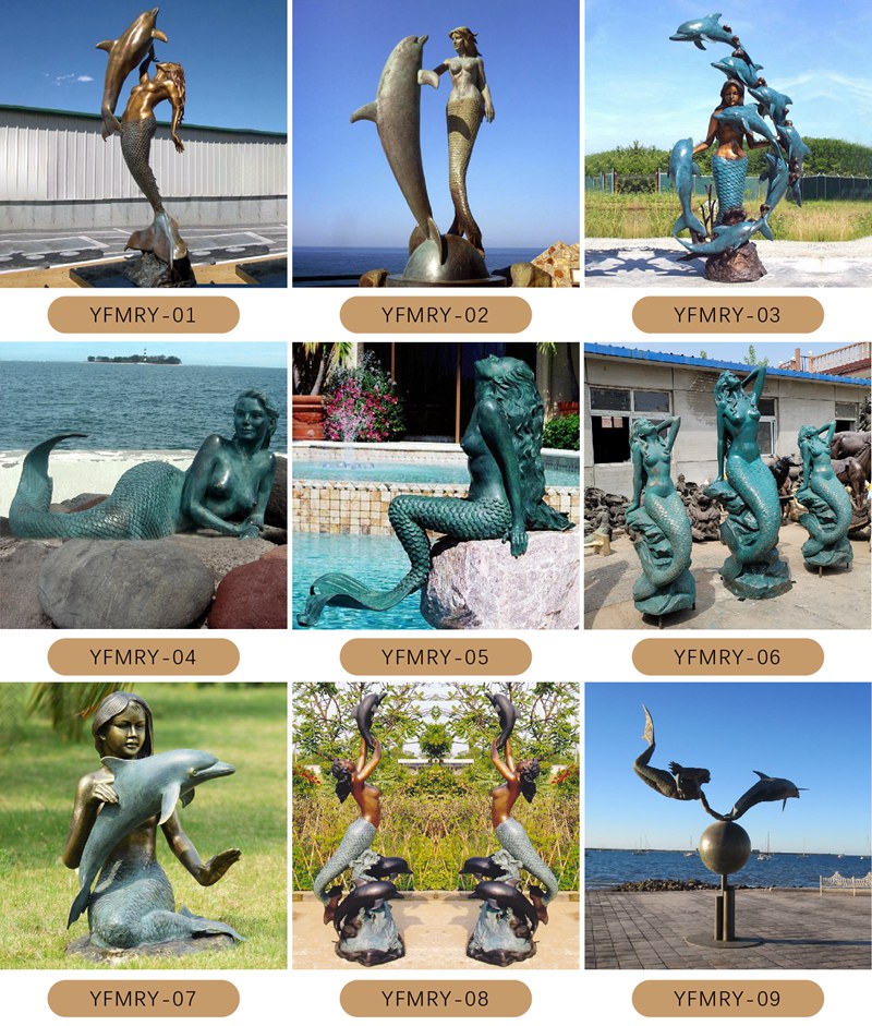 More Bronze Mermaid Statue Designs