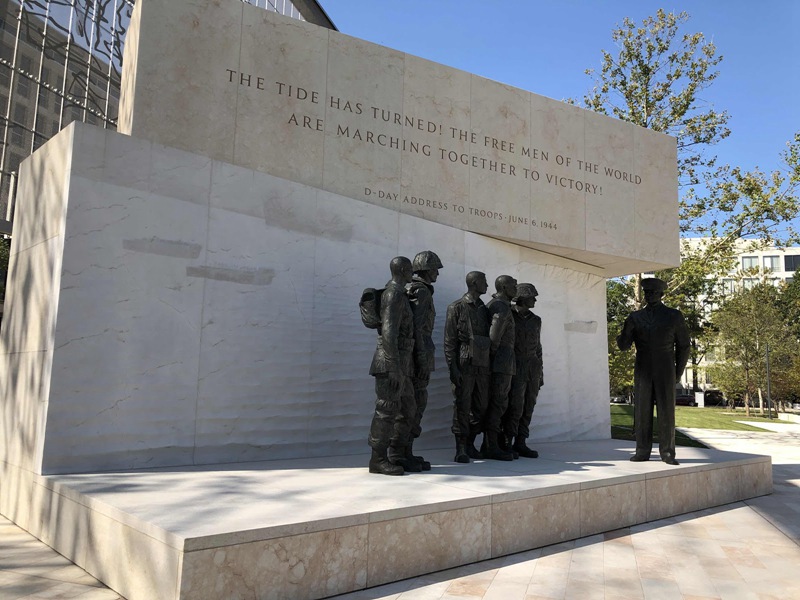 bronze Eisenhower Memorial