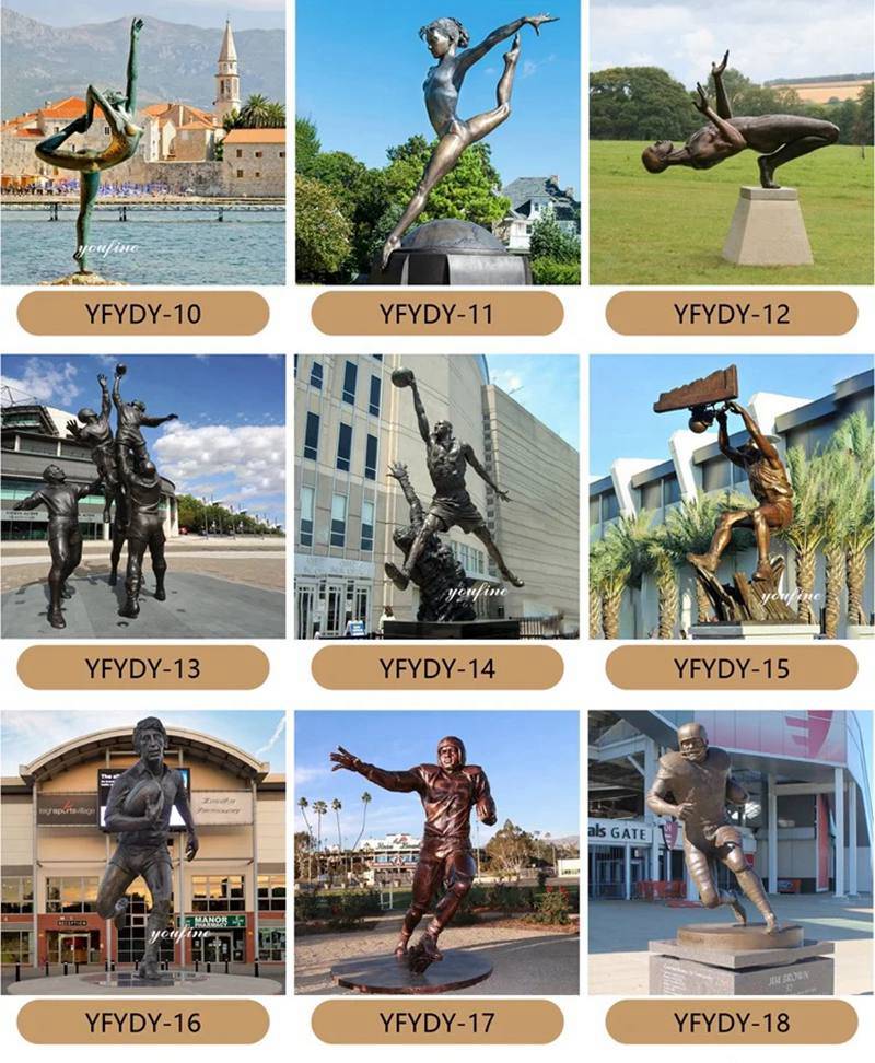bronze sports sculptures