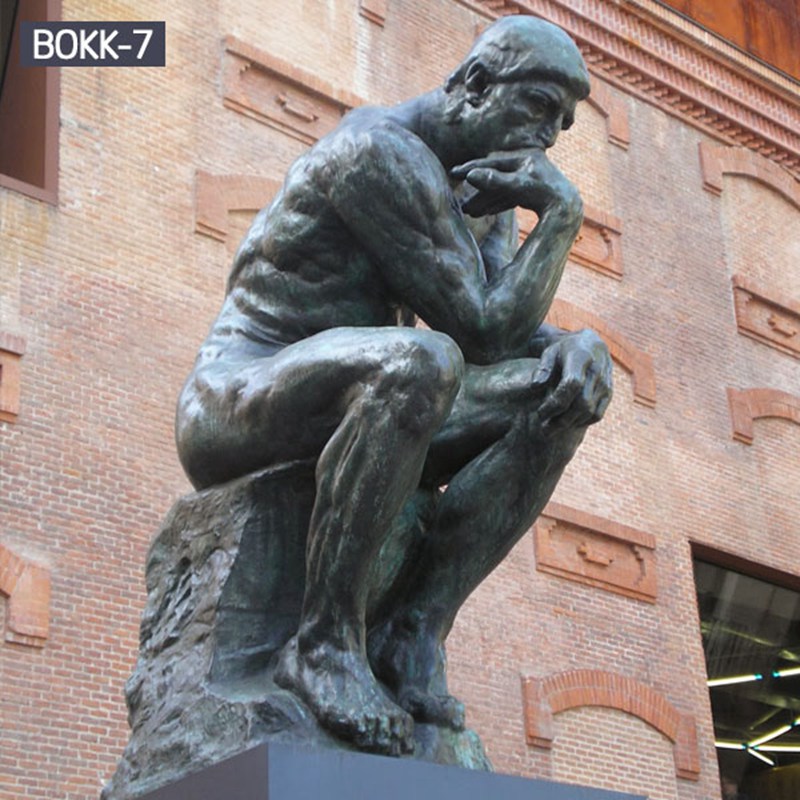 the thinker bronze statue