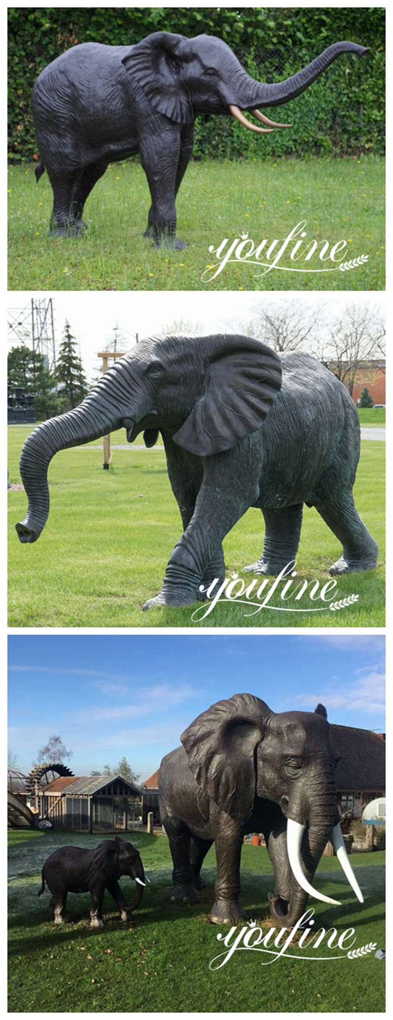Life Size Bronze Elephant Statue Applications