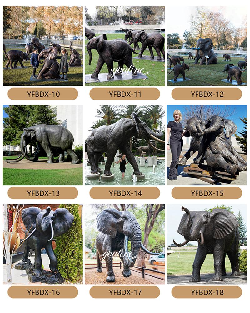 More Bronze Elephant Statue Styles