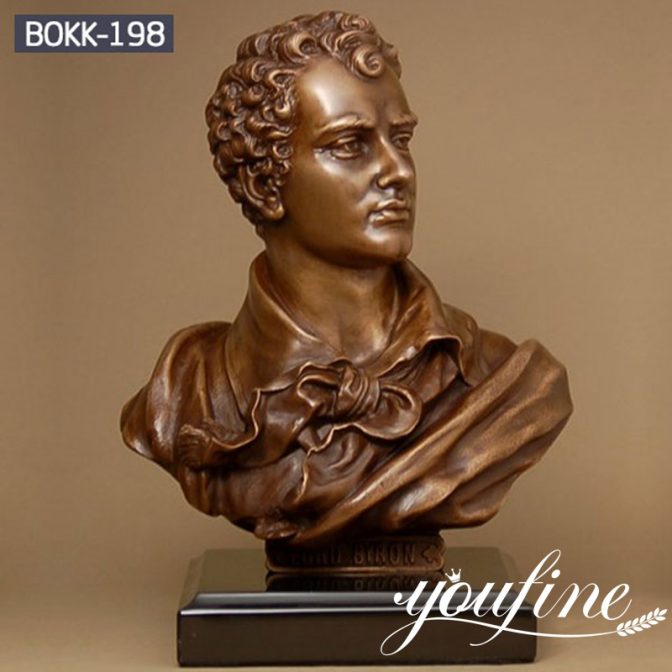 bronze lord byron bust