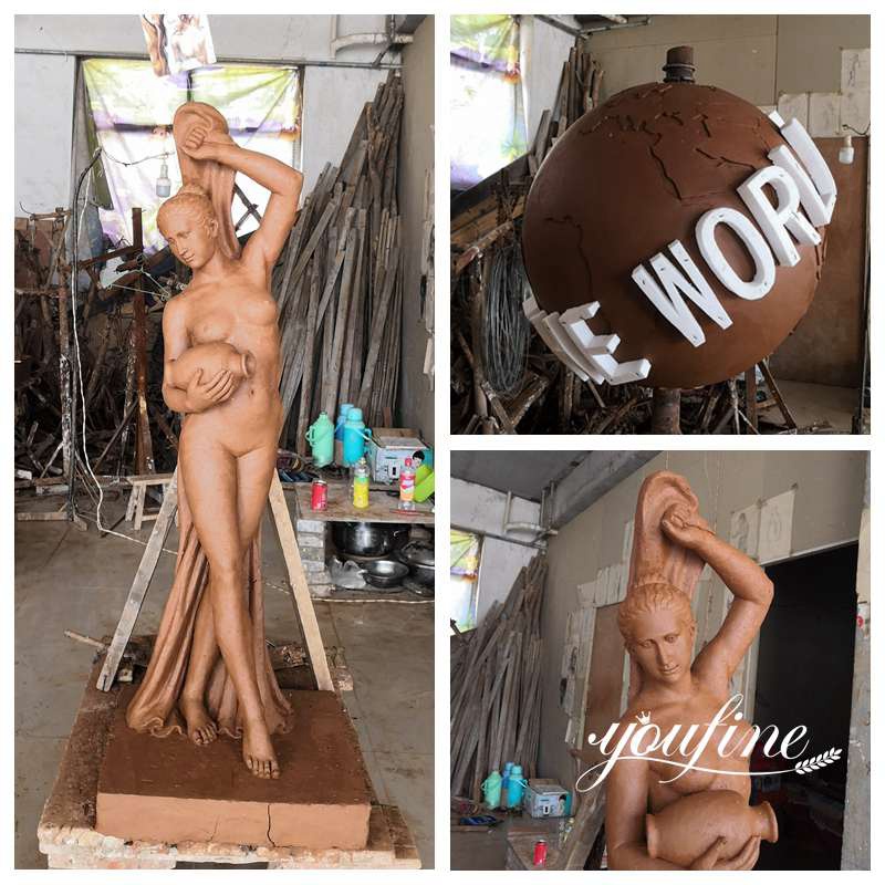 the world is yours sculpture clay models