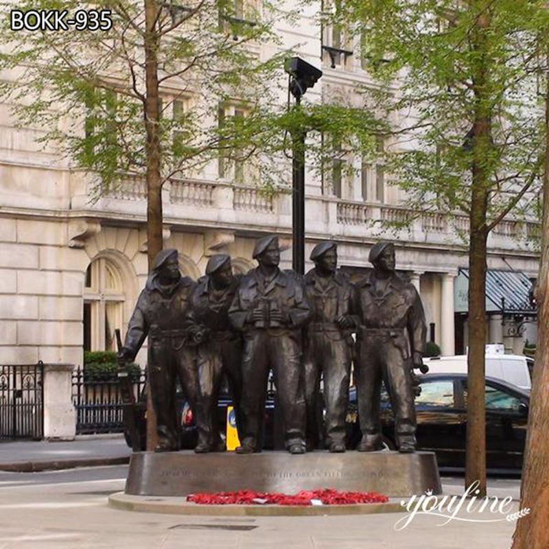 Life Size Bronze Military Royal Tank Regiment Statues Memorial
