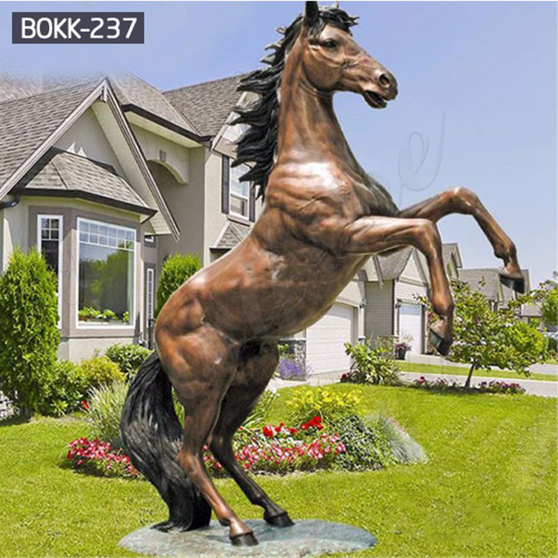 Life Size Bronze Jumping Horse Statue for Sale
