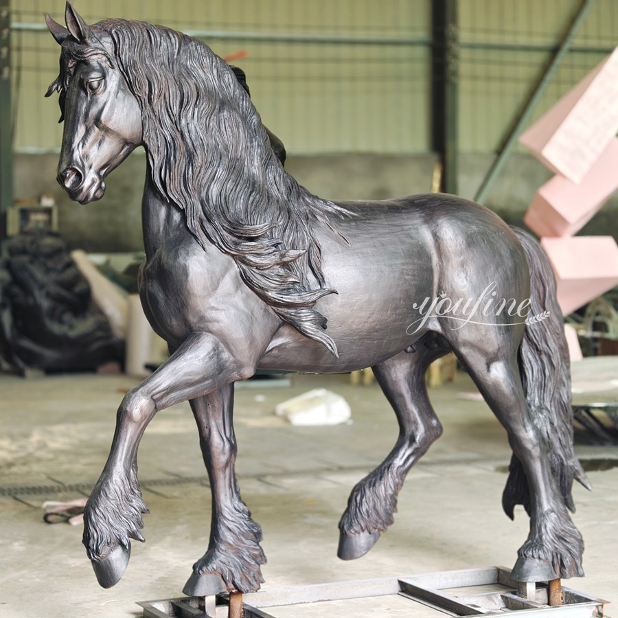 custom Friesian Horse Sculpture